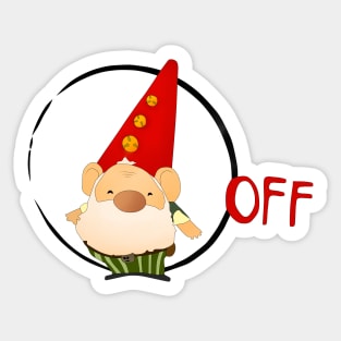 funny dwarf Sticker